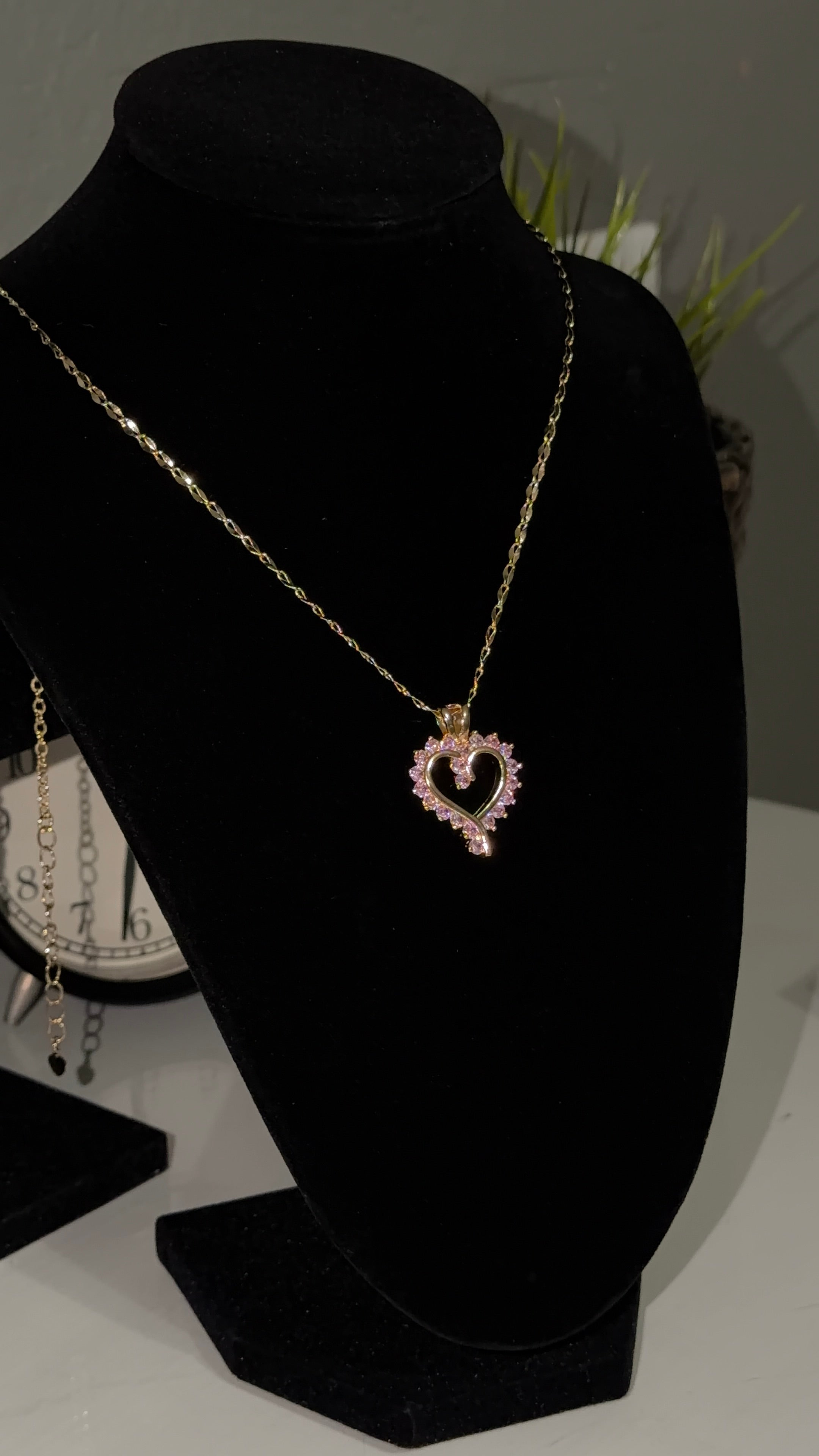 Pink Heart Necklace